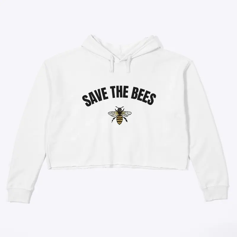 Crop Hoodie: Save The Bees